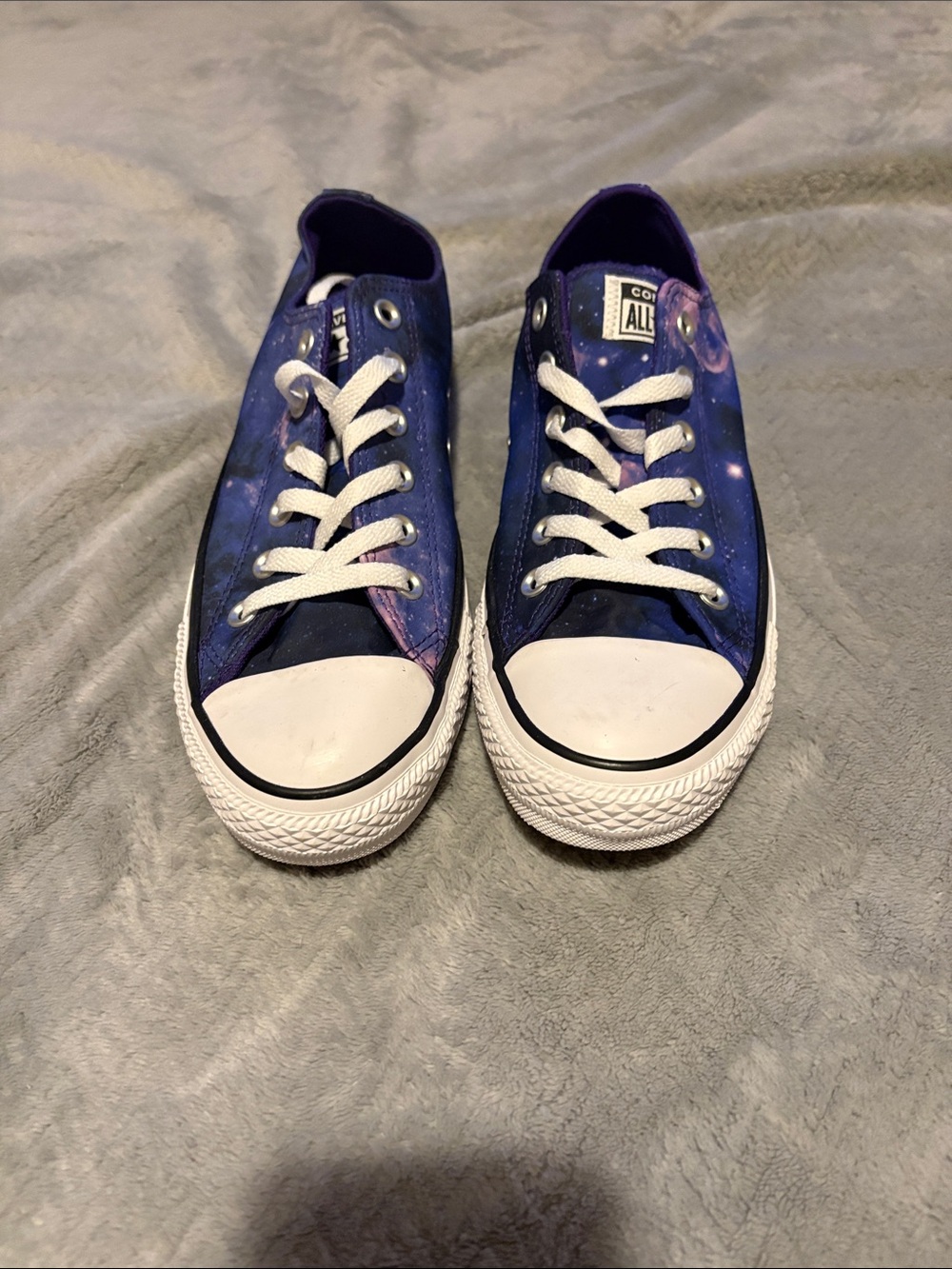 Converse Woman’s Galaxy Print Low-Top Sneakers - Purple & Blue